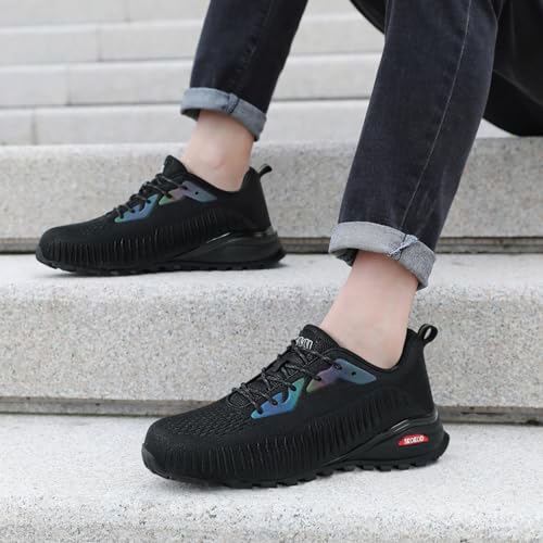 Image of Steel Toe Shoes for Men Composite Work Shoes Comfortable Puncture Proof Lightweight Indestructible Sneakers