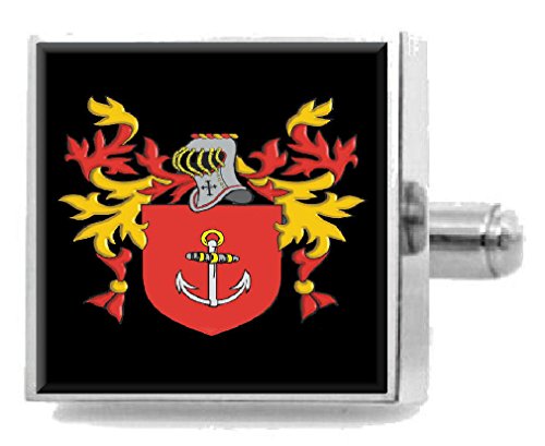 Clip para corbata Rae Scotland con escudo de armas grabado heráldico