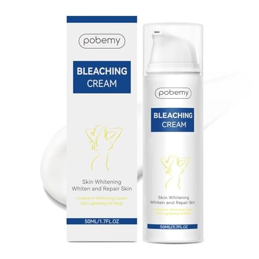 Pobemy Skin Bleaching Cream for Intimate Areas & Body, Vitamin C Whitening for Underarms, Knees, Elbows, Inner Thighs, Bikini Line – Sensitive Skin Whitening Lightening Cream- 1.7FL OZ