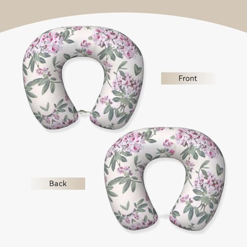 Almohada cervical de espuma viscoelástica rosa oscuro miniatura 2