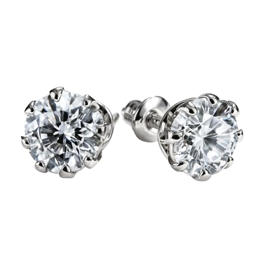 Brinco Ponto De Luz Zircônia Aço Cirúrgico De 9mm Unissex