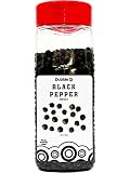 Whole Black Peppercorn - 8 oz. - Non GMO, Kosher, Halal, and Gluten Free - Dubble O Brand