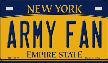 SMART BLONDE Army Fan Novelty Metal Motorcycle Plate MP-12925