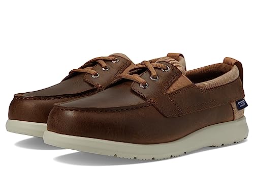 Image of Sperry Men's, Bowrider Plushstep 3-Eye Slip-On Tan Leather