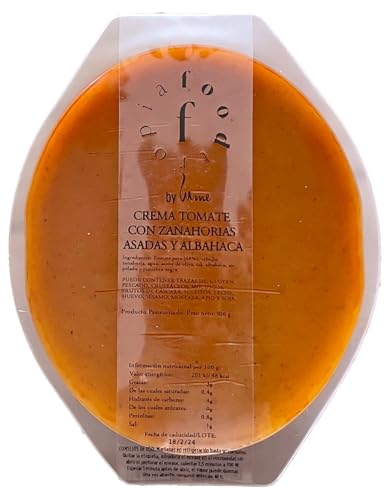 Crema tomate zanahorias asadas albahaca Foodtropia (Vegana)