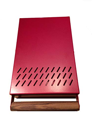 Juego de café Cajón Profiline S Tamaño 20 x 30 x 5,5 cm de la barra de descarga es intercambiable con noble mango de madera cajón rojo revestido