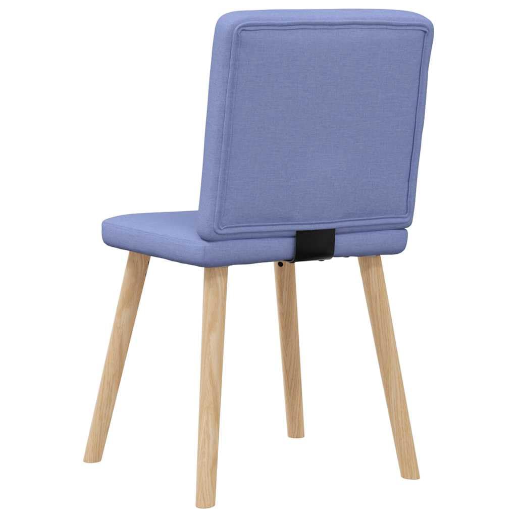 Juego de 4 sillas de comedor, color azul vaquero, con estructura de metal y madera, 45 x 54 x 86 cm, con espuma gruesa para cocina, comedor, salón