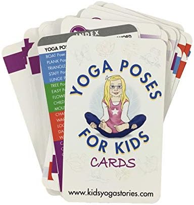 Yoga Poses for Kids Cards (Deck 1) - For Classroom Yoga, PE Exercise Equipment, Memory Yoga Game, Brain Breaks, Movement Breaks, Play Therapy, Kids Yoga Class, Autism Therapy Games, or ADHD Tools