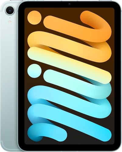 Apple iPad Mini, 2024 with A17 Chip Pro (8.3-inch, Wi-Fi + Cellular, 256GB) - Blue (Renewed)