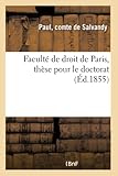 faculté de droit de paris, thèse pour le doctorat