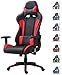 Delman Gaming Stuhl Bürostuhl Racing Stuhl Gamer Ergonomischer Stuhl Einstellbare Armlehne Einteiliger Stahlrahmen Einstellbarer Neigungswinkel 02-1004 Rot