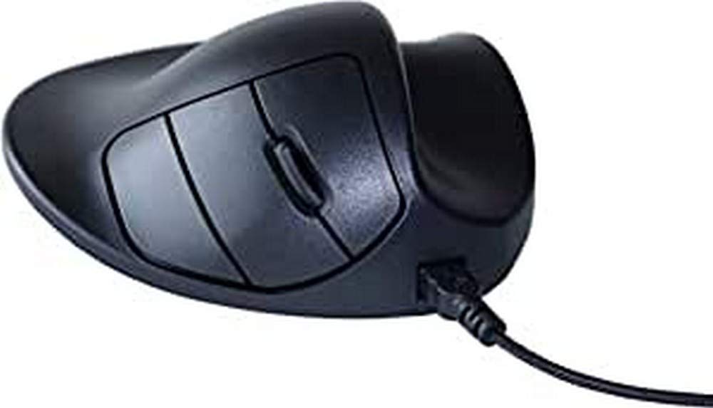 Hippus XS2WB Wired Light Click HandShoe Mouse (Right Hand, Extra Small, Black)