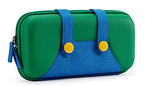 FUNLAB Switch 2 Carrying Case Compatible with Nintendo Switch 2/1/OLED, Portable Hard Shell Switch Carry Case with 10 Game Card Slots for Travel - Green