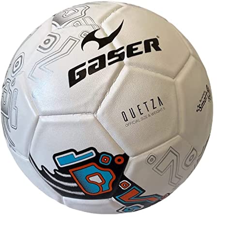 Futbol, Sports Gaser Balon de Futbol Soccer Laminado Medidas Oficial No.5 Quetza (Blanco)