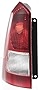Evan-Fischer Tail Light Lens and Housing Compatible with 2003-2007 Ford Focus Wagon Driver Side