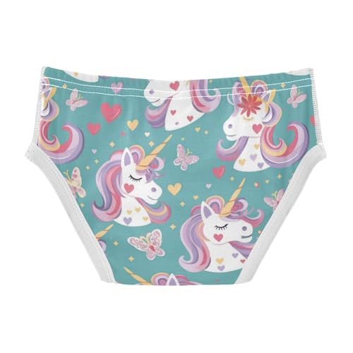 Wusikd Cute Unicorn Face Boys' Underwear Cotton Butterflies Boys Briefs Soft Toddler Underwear 2T2