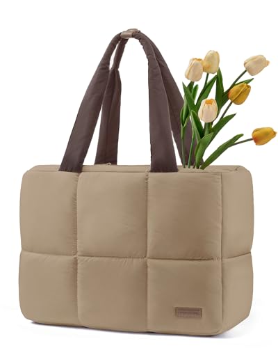 Image of LOVEVOOK 15.6 inch Laptop Bag for Women，Briefcase Computer Bag Puffer Tote