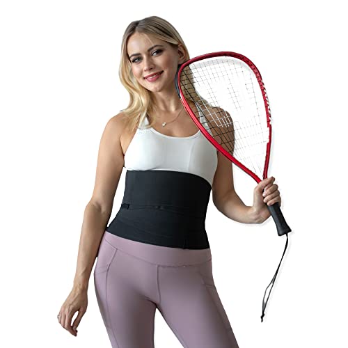 Tik Tok Waist Wrap Band| Snatch Me Up Bandage Wrap For Women| Adjustable And Comfortable Lumbar Support Bandage Wrap Waist Trainer For Women Lower Belly Fat And Lower Back Pain Relief Black #TOP5