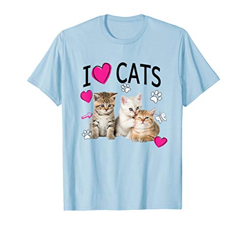 I Love Cats Shirt | Cat lover Tee - I love Kittens T-shirt