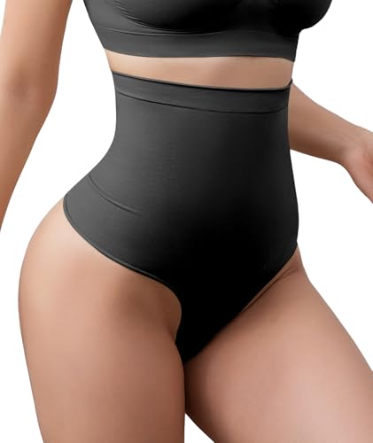 Tummy Control Thong Shapewear for Women Seamless Body Shaper Panties High Waisted Shaping Underwear