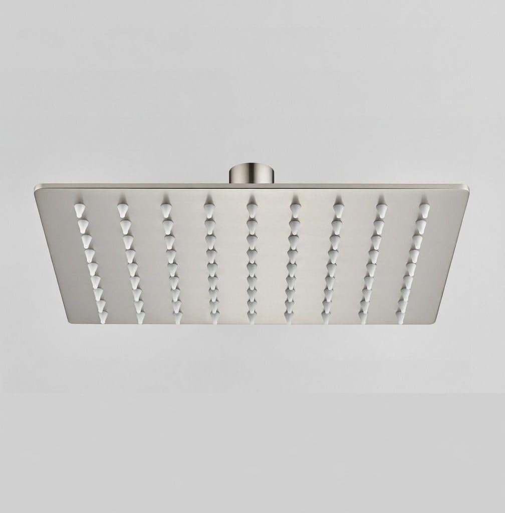 Soffione doccia ultraslim quadrato acciaio inox 25x25 cm TEXAS - Satinato