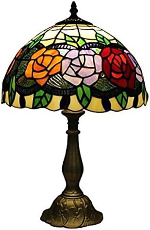 Tiffany Rose Bedroom Bedside Lamp D12067t