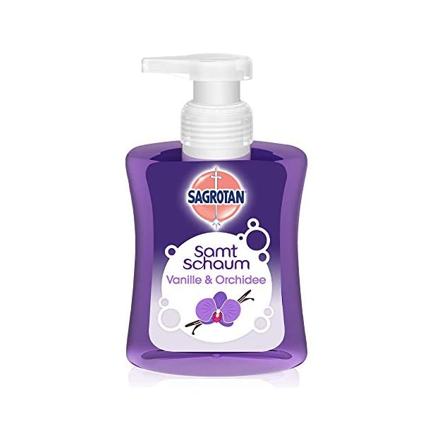 Sagrotan Samt-Schaum Nachfüller Kirschblüte & Rose – 8 x 250 ml Schaumseife im praktischen Vorteilspack