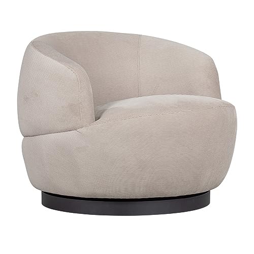 Preisvergleich Produktbild MATHI DESIGN Woolly Drehsessel, Velours, Natur