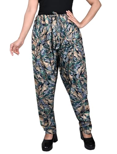 Image of FASHION GALLERY Women's Rayon Relaxed Fit Patiala Salwar with Full Length Drawstring Closure Type and Flexible Waist|Patiala Pant for Woman