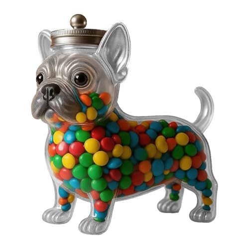 Boîte à bonbons - Forme d'animal - Couvercle robuste ABS - Hermétique - Organisateur décoratif pour chocolat, biscuits, noix, dosettes de café, friandises pour animaux de compagnie - Pour salle à