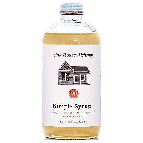 Pink House Alchemy Classic Simple Syrup 16 Oz Bottle For Coffee, Cocktail, Mocktail, Non Alcoholic Drinks, All-Natural And Non-Gmo (Ss 1) #TOP27
