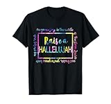 Tie dye Raise a Hallelujah Family Christian Inspirational T-Shirt