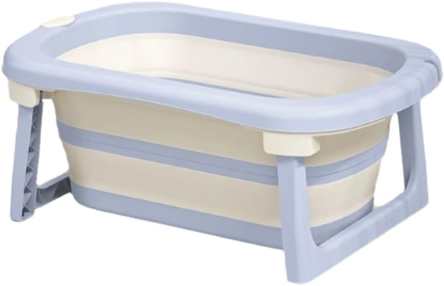 Collapsible Pet Bathtub Dog Bath Tub Plastic Portable Bathtubs with Water Drain Plug Small Pets for Puppy Small Dogs Cats Space Saving Design(Purple)
