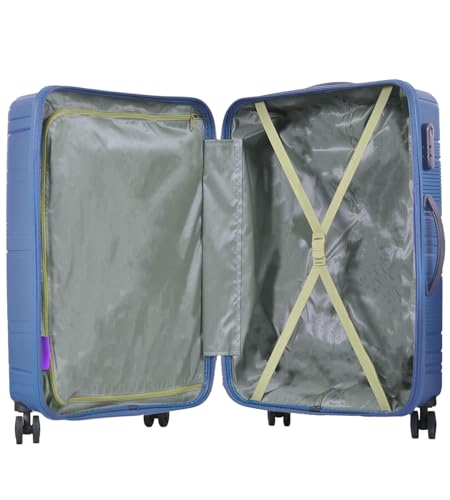 Image of VIP Aristocrat Phantom PRO 55, 66 & 76 Cm Polyproplyene Hard-Sided 8 Wheels Spinner Luggage Set of 3 Trolley Bags for Travel with Combination Lock| 3 Years Warranty
