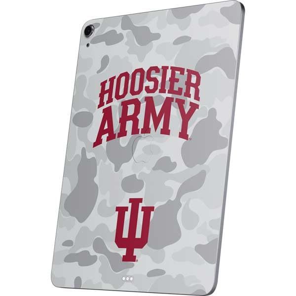 Skinit Decal Tablet Skin Compatible with iPad Air 11in (2024-2025) - Officially Licensed Indiana University Hoosier Army Design
