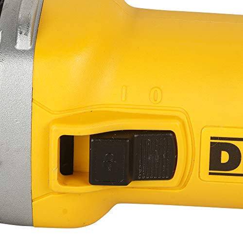 Image of DEWALT DWE8300S 1010W 100mm Heavy Duty Small Angle Grinder (Black & Yellow)