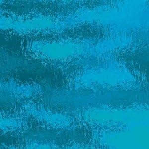 Spectrum Deep Aqua Blue Cathedral Rough Rolled Stained Glass Sheet - 8" X 12" (.67sf)