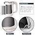 BonNoces Portable Electric Kettle - 0.5L Small Stainless Steel Travel Kettle - Quiet Fast Boil & Cool Touch - Perfect for Traveling Boiling Water, Coffee, Tea (White)