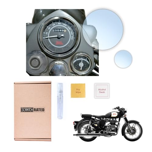 Image of Motorcycle Speedometer Console Protectors Compatible for Royal Enfield Bullet Classic (Old) [PPF (Pack of 1)]