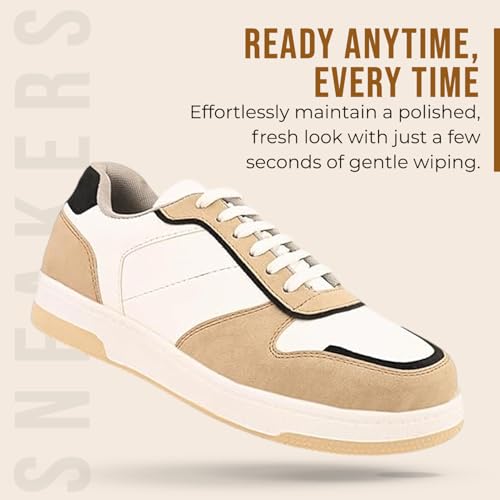 Image of STANPHORD Mens Rapidcore Sneakers Colourblocked Mid Top Lace Up Sports Casual Shoes | Comfortable & Lightweight Stylish Outdoor Shoes for Party, Daily & Occasion Wear | Smart & Trendy Shoe