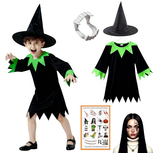 Image of Sarvda Halloween Dress | Costume and Accessories | For Girls and Boys | Haunted Horror Theme Party Vampire Witch Ghost Skeleton Draculla Pumpkin Scary Cosplay Dress