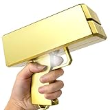 Wowok Gold Money Guns Shooter, Super Money Gun Make it Rain Toy Gun, Handheld Spary Cash Gun for Game Movies Party Supplies(Golden)