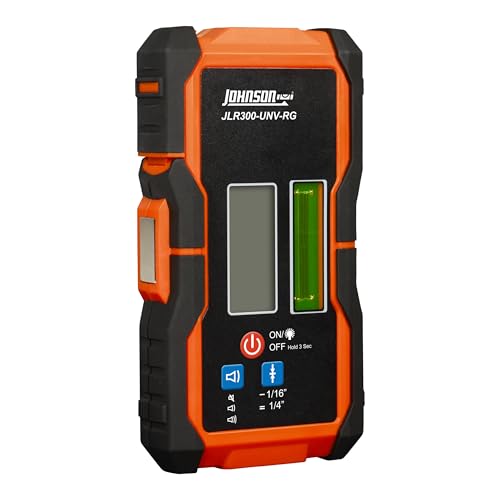 Image of Johnson Level & Tool JLR300-UNV-RG Universal Green & Red Rotary Laser Detector, Dual Sided Detector, LED Backlit Display