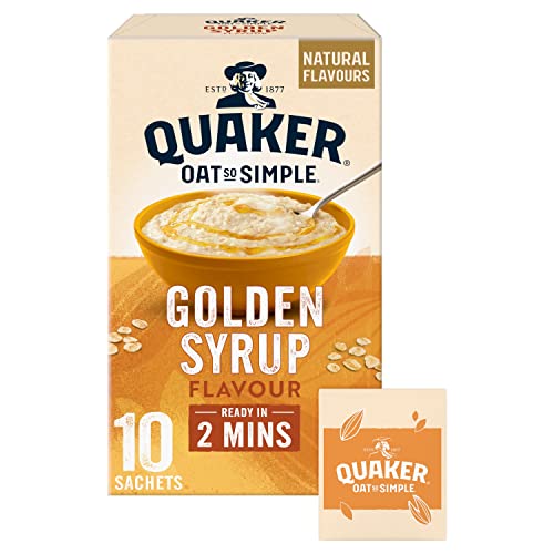 Quaker - Quaker Oat So Simple Golden Syrup Porridge Sachets, 10 x 36g - -9%