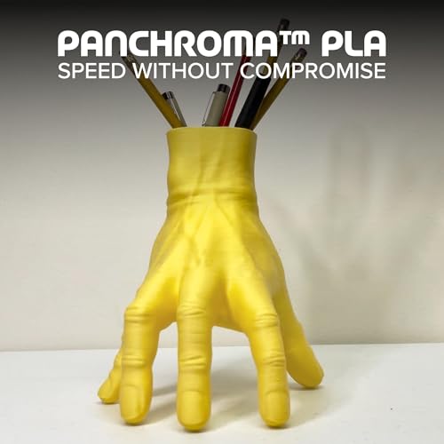 Image of Polymaker Panchroma PLA Lemon Yellow 3D Printer Filament, 1.75mm, 1kg Spool, Easy to Print, High Speed Printing, Tangle Free, AMS Compatible, Perfect for Toys, Decor, Miniatures, Models & Cosplay