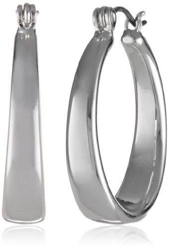 Image of Nine West Women's Hoop Earrings, Classic Fashion Jewelry Accessories for Everyday Wear, Lightweight Statement Earrings for Casual, Office, and Evening Looks