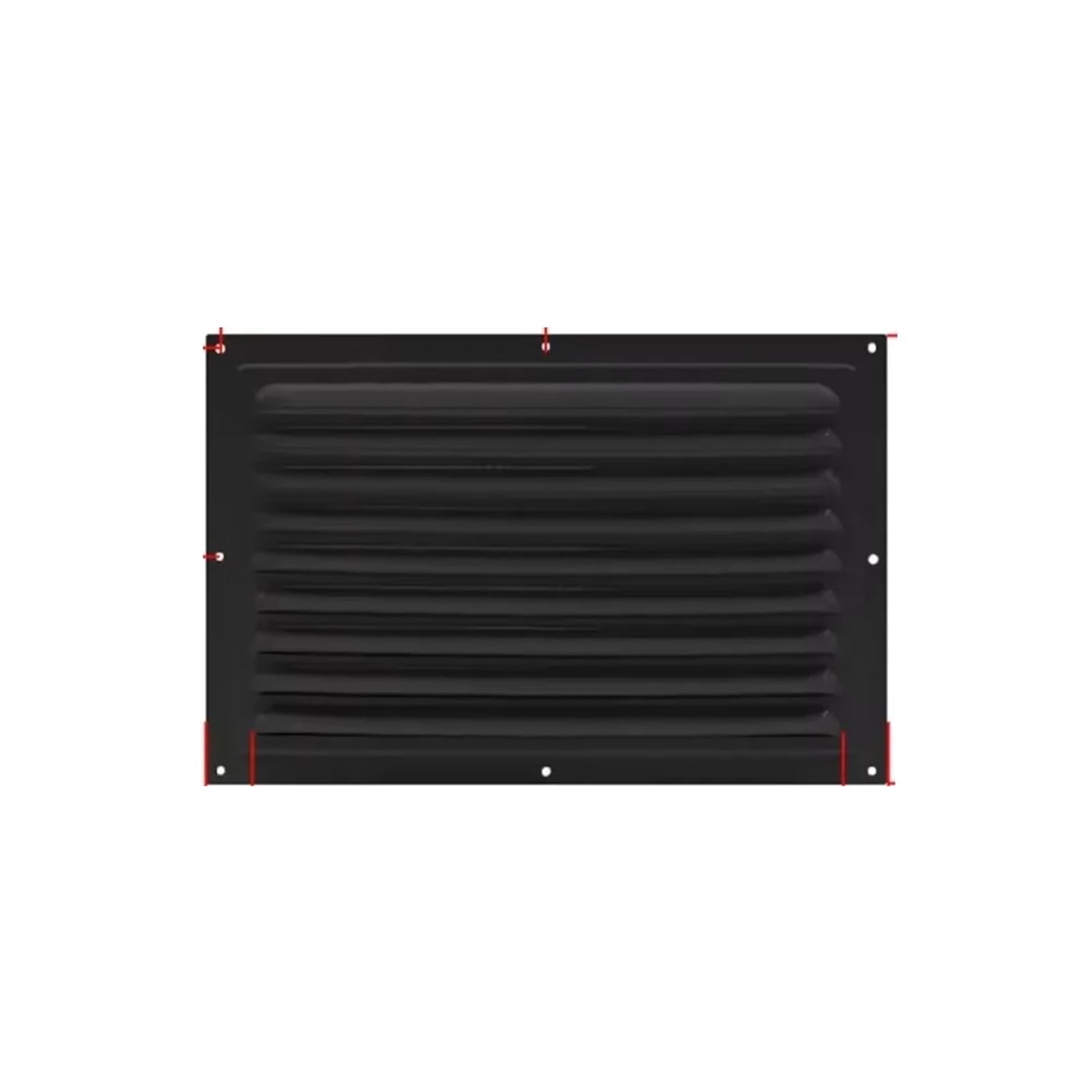 Ventilator Grille Aluminum Alloy Air Vent Heating Cooling Vents Plate Exhaust Outlet Ventilation Cover for air Vent(200x300mm Black)