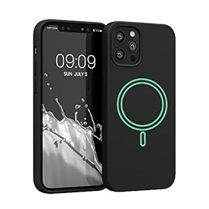 kwmobile telefoonhoesje compatibel met Apple iPhone 12 / iPhone 12 Pro – Hoesje met magneet compatibel met MagSafe – Smartphone case in zwart