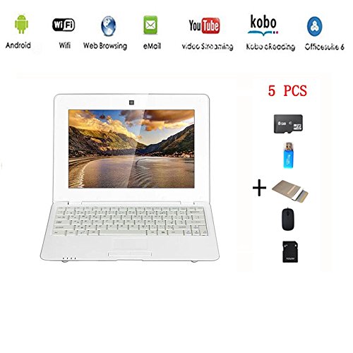 Anitech®Netbook Ordinateur Portable Ultrabook Android 4.2 HDMI(WiFi-SD-MMC),Sac d'ordinateur Portable+Souris +Adapter +Carte SD+Lecteur de Carte(5 PCS Accessoires)