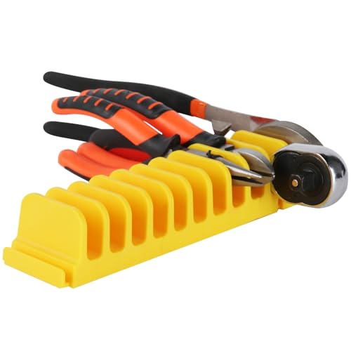 Image of DEHOYI 24 pcs Magnetic Plier Organizer Set for Toolbox & drawer Storage|Modular Plier holders for Mechanics, Technicians, Space-Saving & Quick-Access, Gift for father and boyfriend(Yellow)